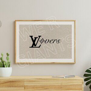 Louis Vuitton Lovers 17x11 Art Print